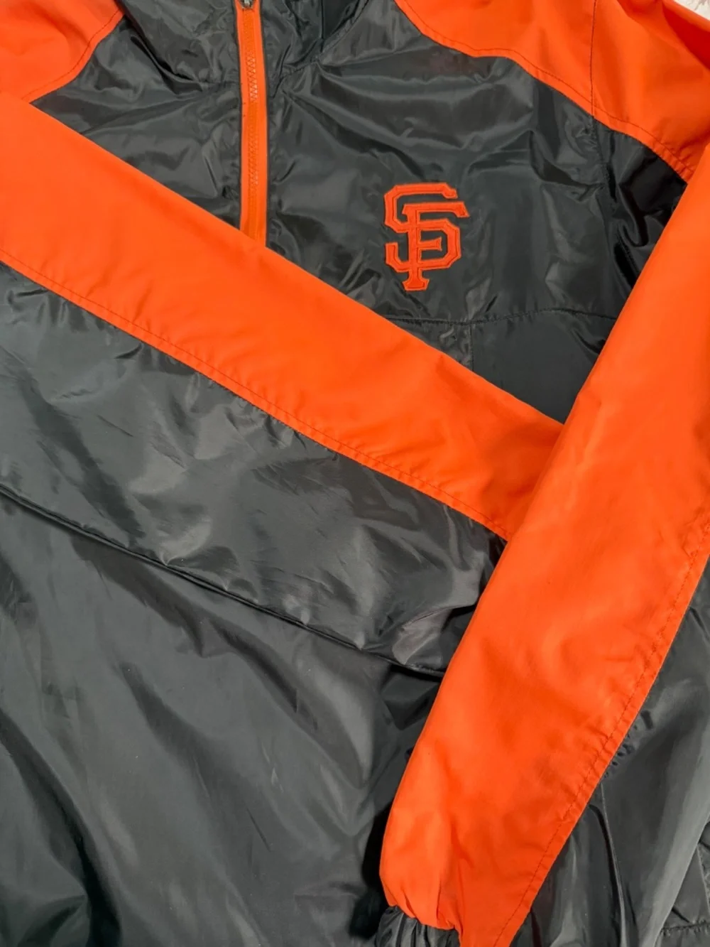 🧡 San Francisco Giants G-III Genuine Merchandise Jacket L Black Orange MLB